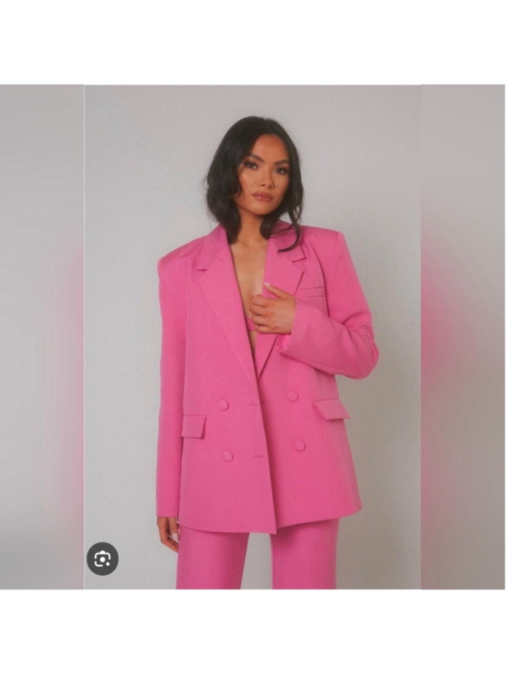 SLA The Label Pink Tailored Blazer – Chic Statement Piece